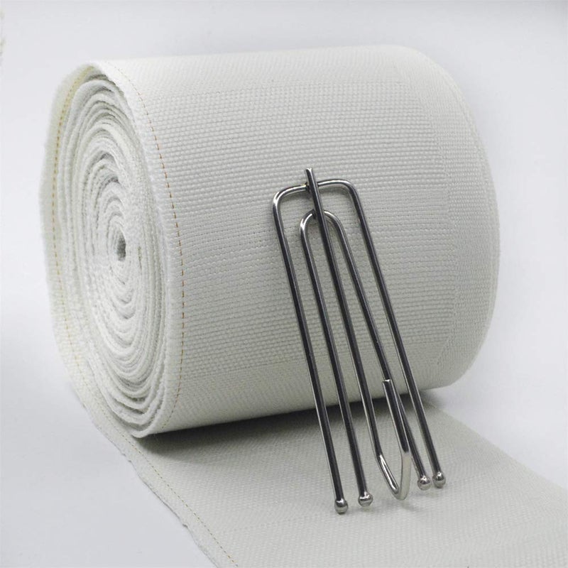 Ailejia Pleat Tape Cotton 3 inch Curtain Heading Deep Pinch Pleat White Tape for Curtains Curtain Accessory Belt Natural Cotton (11 Yards (10 Meters)) - Image 2